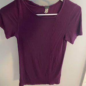 free people maroon t-shirt